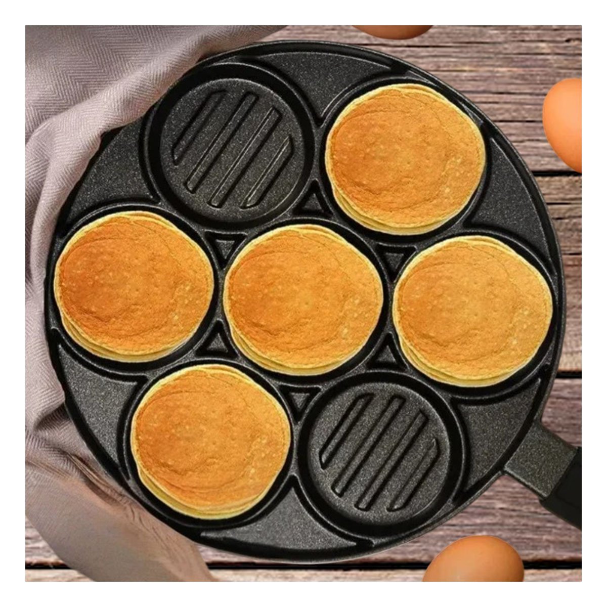 PACK4 PARRILLA PARA CARNES Y VERDURAS A LA PLANCHA PERFECTA NEGRO YREGALO STICKER - 5
