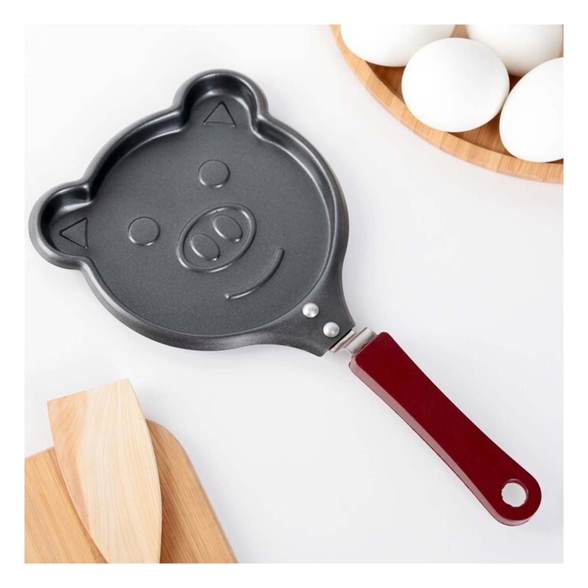 PACK2 OLLA CABEZA DE CHANCHO PLOMO COMODA Y RESISTENTE COCINAR COMIDAS - 3