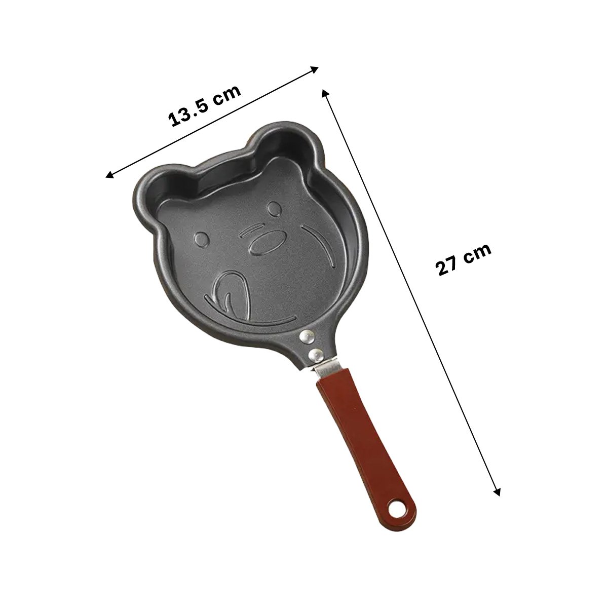 PACK2 CAZO CABEZA DE OSO PLOMO COMODO Y RESISTENTE COCINAR HUEVOS - 4