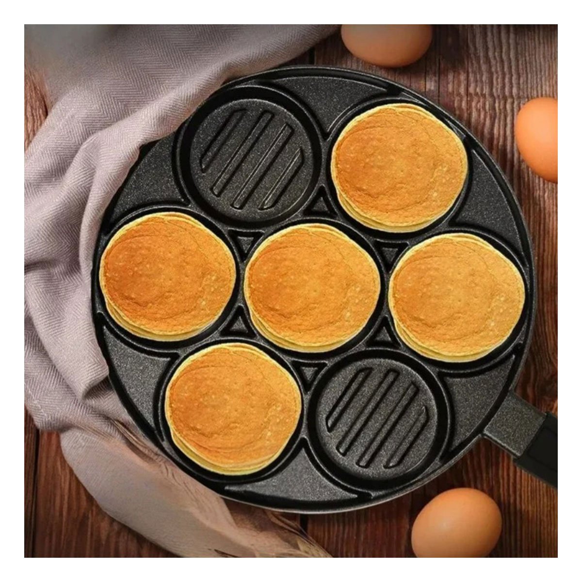 SARTEN DE COCINA PARA ASAR VERDURAS Y CARNES DELICIOSAS NEGRO YREGALO STICKER - 2