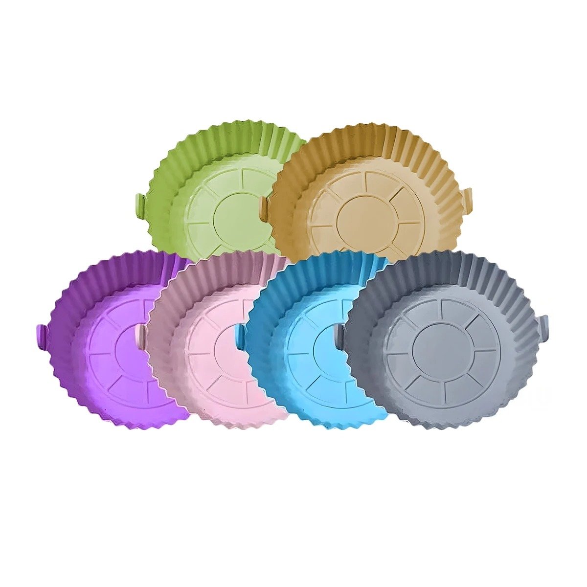 PACK4 BANDEJA DE SILICONA PARA FREIDORA DE AIRE EN VERSION SET DE 2 Y+PAPEL REGALO - 3