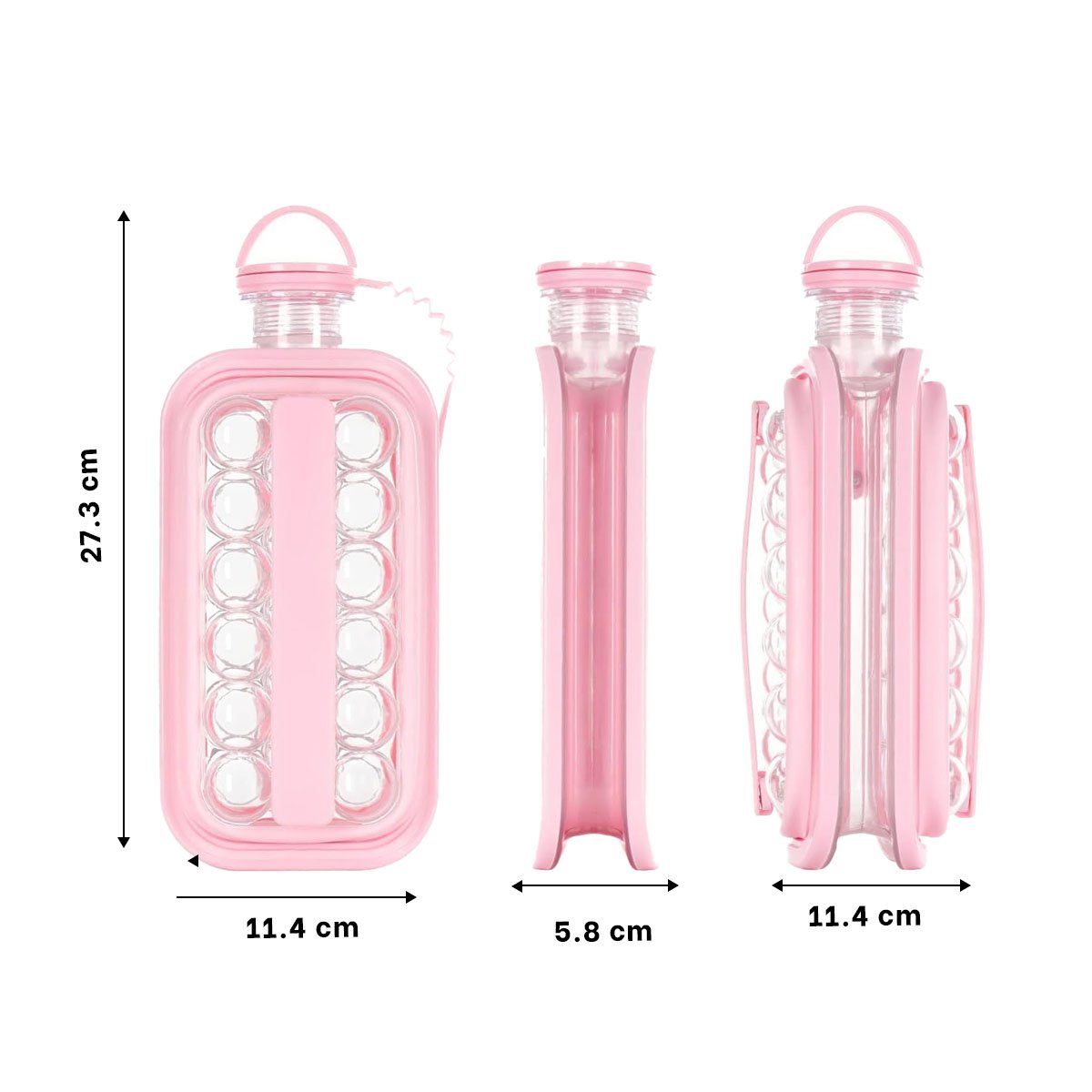HIELERA QUE MANTIENE CUBOS DE HIELO Y BEBIDAS FRIAS EN REUNIONES ROSADO YPAPEL REGALO - 4