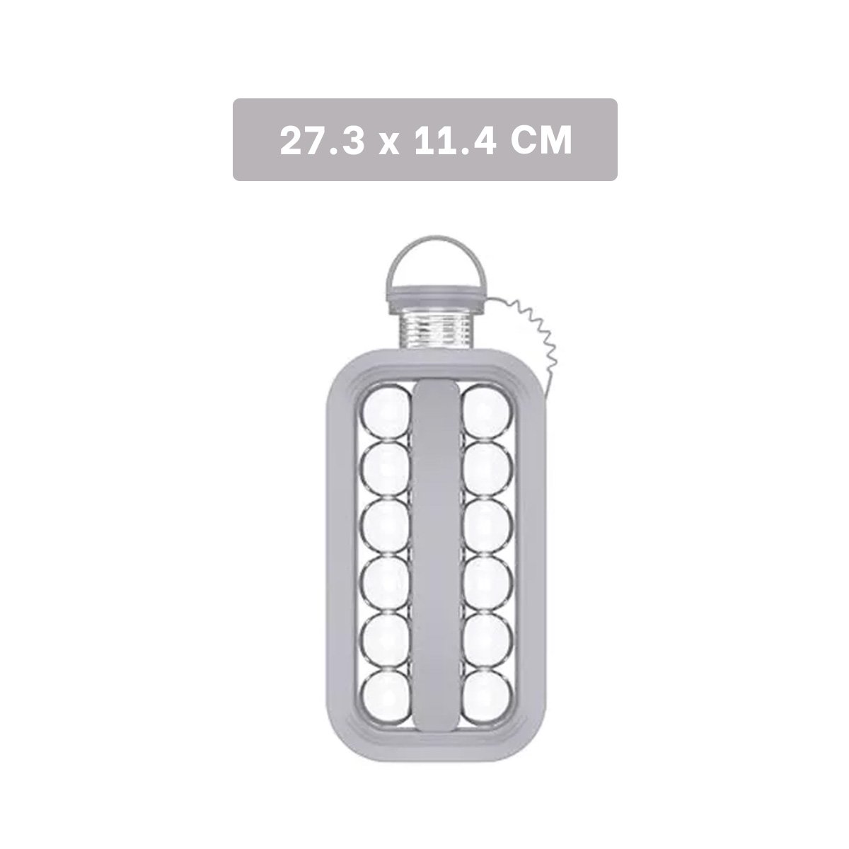 PACK12 REFRIGERADOR PORTATIL QUE FACILITA SERVIR BEBIDAS FRIAS Y CUBOS GRIS YREGALO STICKER - 4