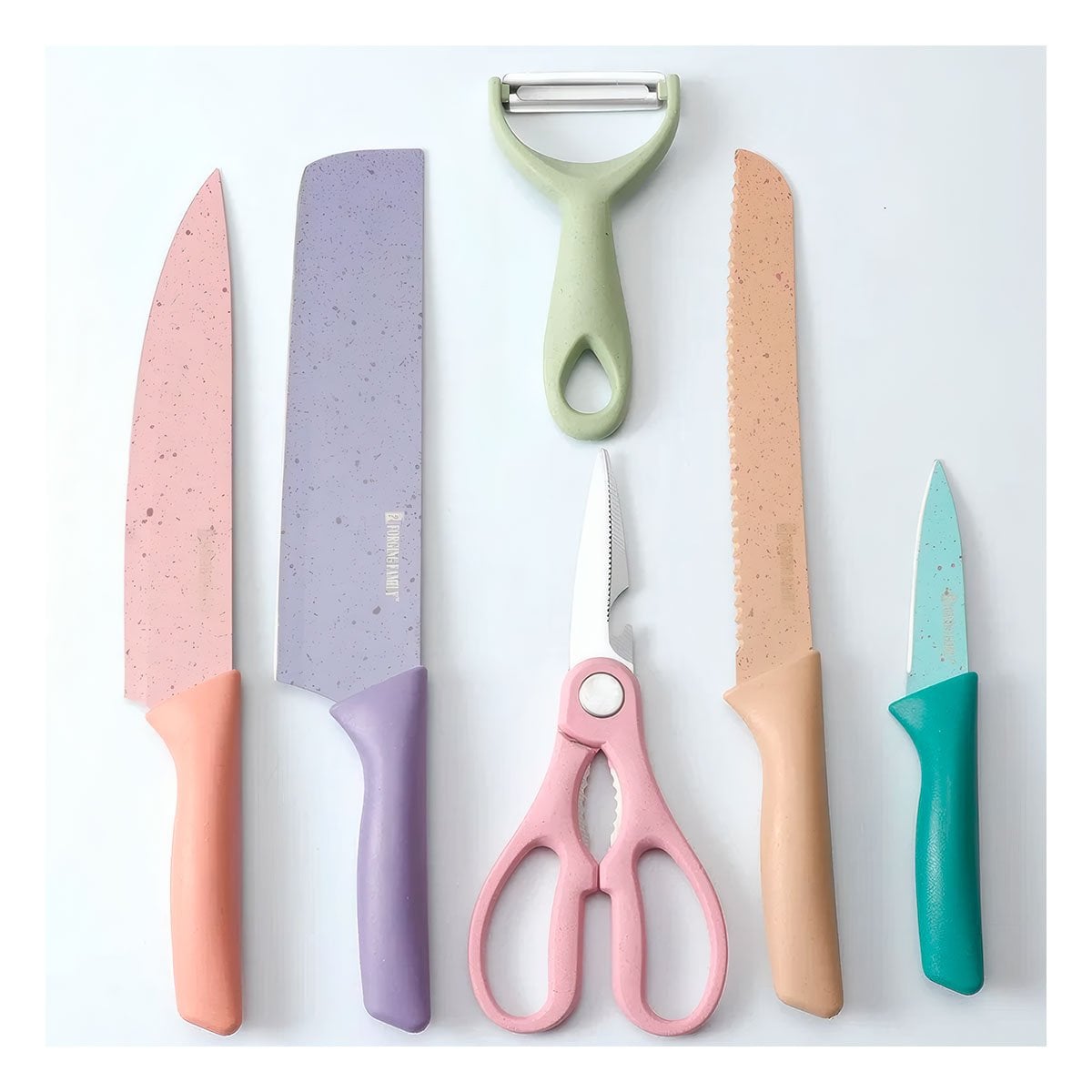 PACK6 JUEGO DE UTENSILIOS 6 PIEZAS DE COLORES PARA COCINA - 3