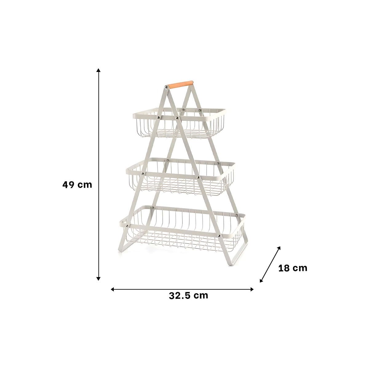PACK4 SOPORTE TRIANGULAR 3 NIVELES BLANCO FUNCIONAL Y MODERNA GUARDAR ALIMENTOS Y+PAPEL REGALO - 4