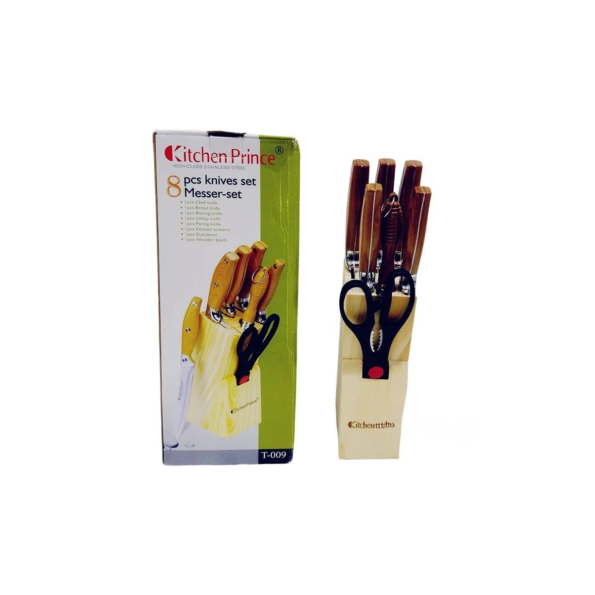 PACK2 PACK PROFESIONAL MANGO DE MADERA 8 PIEZAS Y+REGALO STICKER - 2