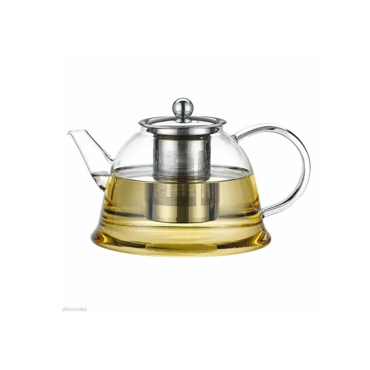 PACK4 JARRA DE COLOR TRANSPARENTE 1500ML PARA MESA EN BOROSILICATO Y ACERO YPAPEL REGALO - 3