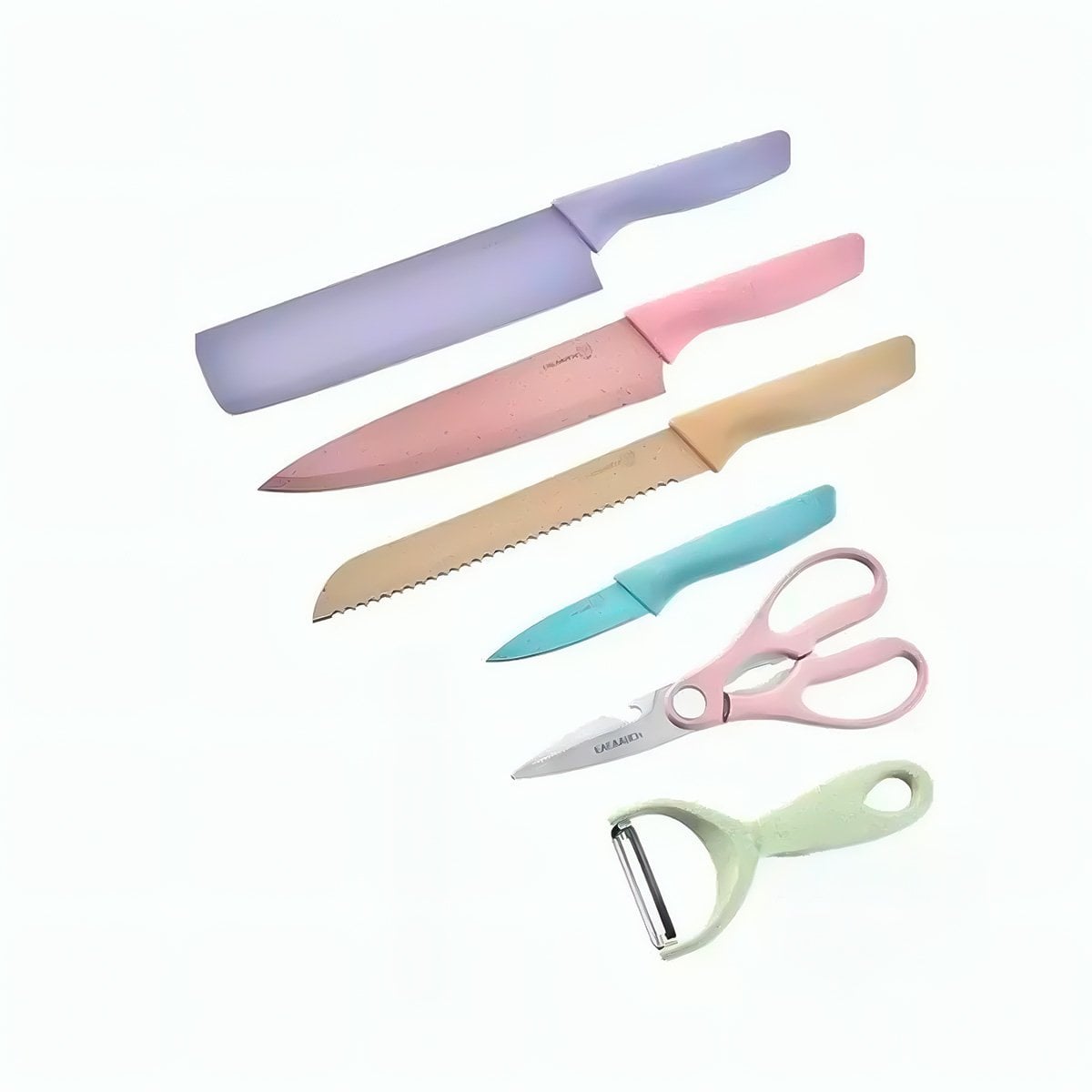 PACK6 PACK DE UTENSILIOS 6 PIEZAS DE COLORES PARA COCINA Y+REGALO STICKER - 2