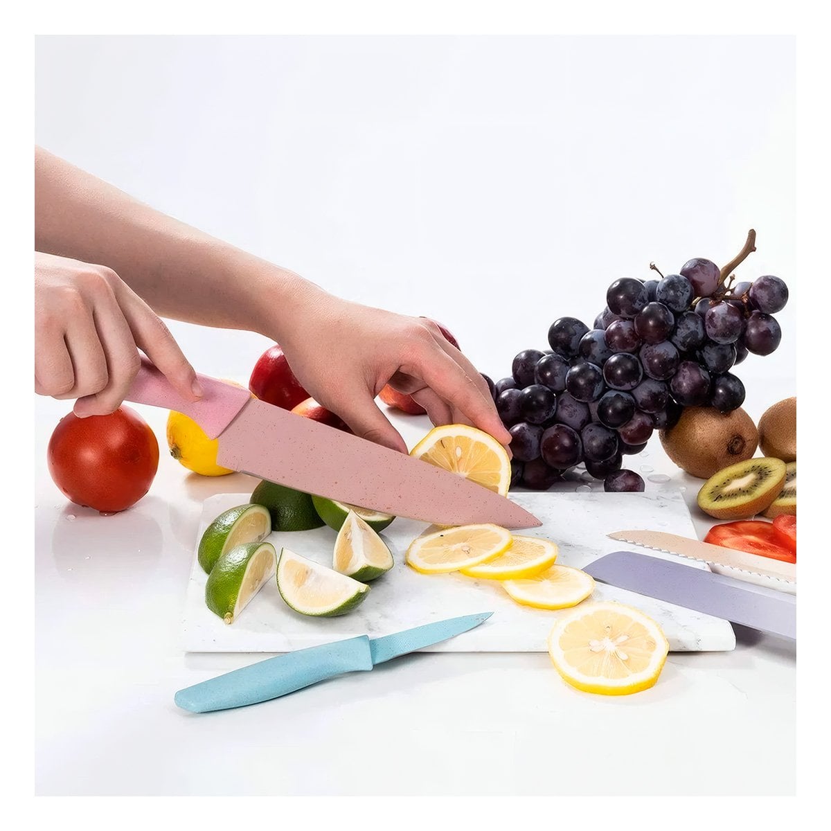 PACK6 PACK DE UTENSILIOS 6 PIEZAS DE COLORES PARA COCINA Y+REGALO STICKER - 5