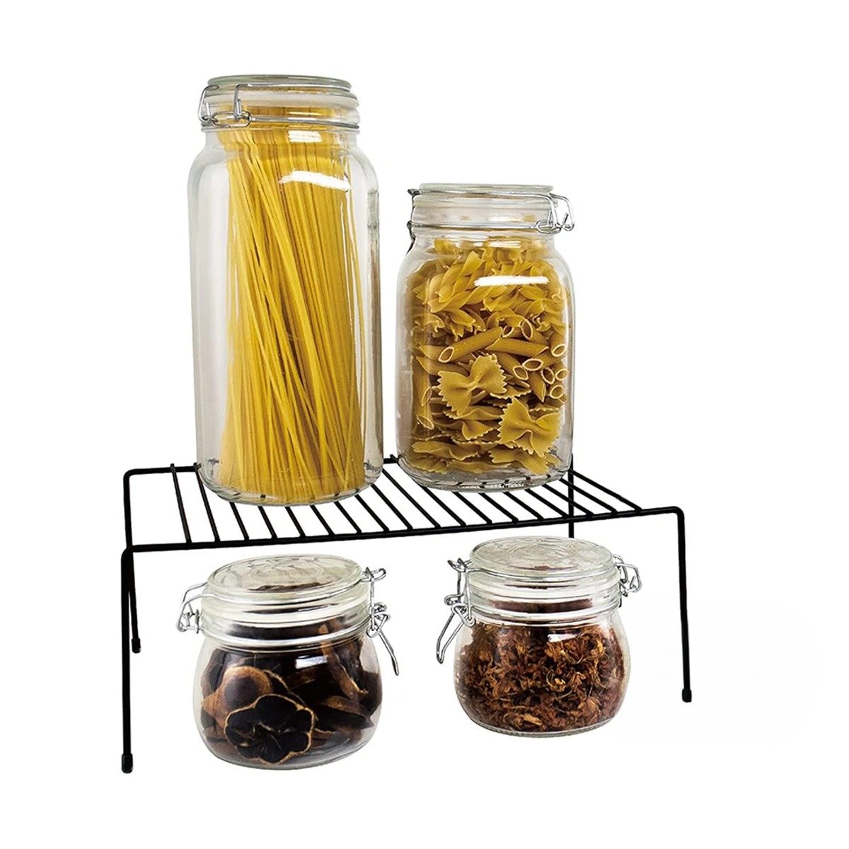 REJILLA DE COCINA NEGRO FABRICADA EN METAL CON SOPORTE DE 4 PATAS EXPANDIBLE Y+LIGAS REGALO - 5
