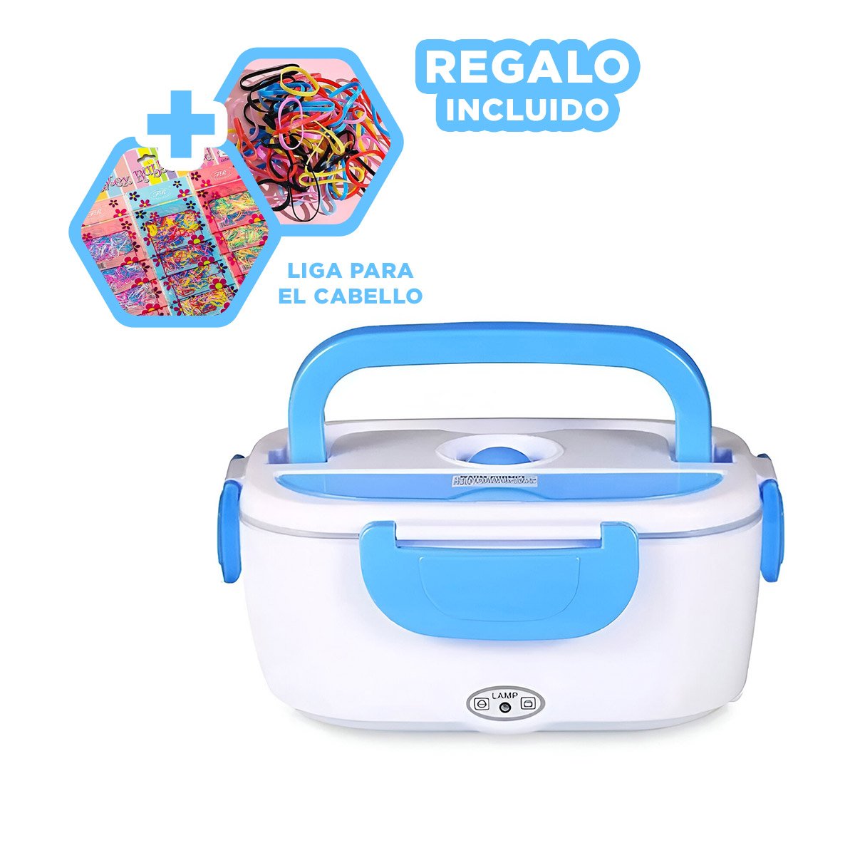 TAPER CALENTADOR ELECTRICO CON SISTEMA DE CALENTAMIENTO RAPIDO Y SEGURO CELESTE YLIGAS REGALO - 2