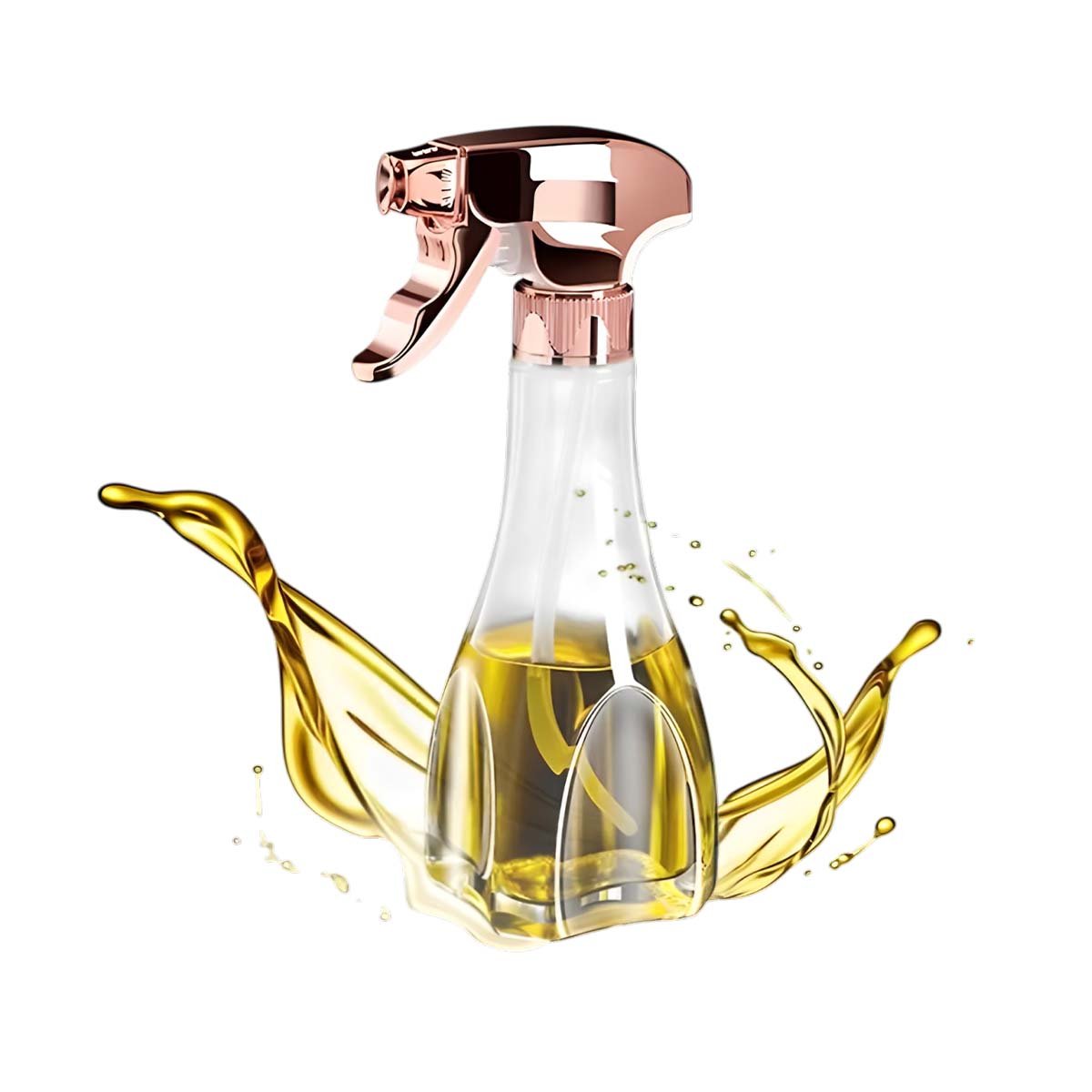 DISPENSADOR DE ACEITE SPRAY 240ML ORO ROSA MODERNA Y RESISTENTE PREPARAR MEZCLAS YLIGAS REGALO - 5