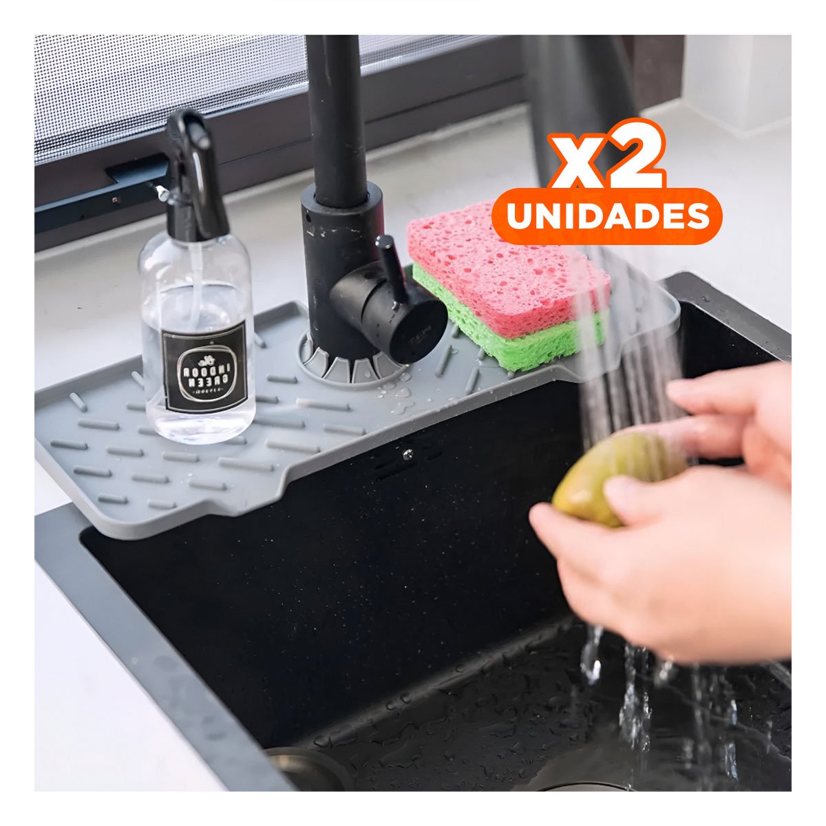PACK2 BASE ANTIDESLIZANTE PARA APOYAR UTENSILIOS RECIEN LAVADOS YPAPEL REGALO - 1