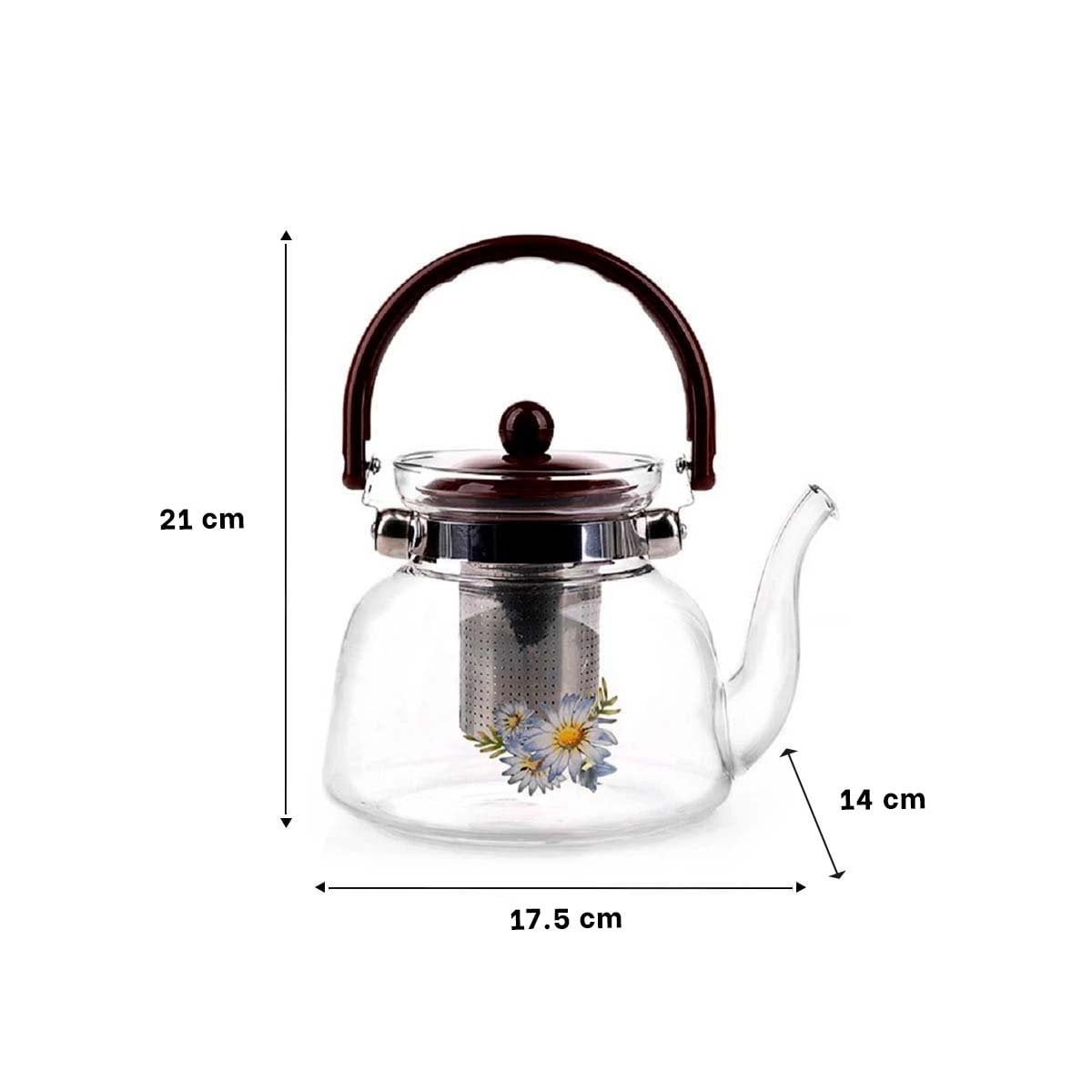 PACK6 RECIPIENTE 1100ML CON TAPA GUINDA EN VIDRIO TRANSPARENTE PARA USO REGULAR - 4