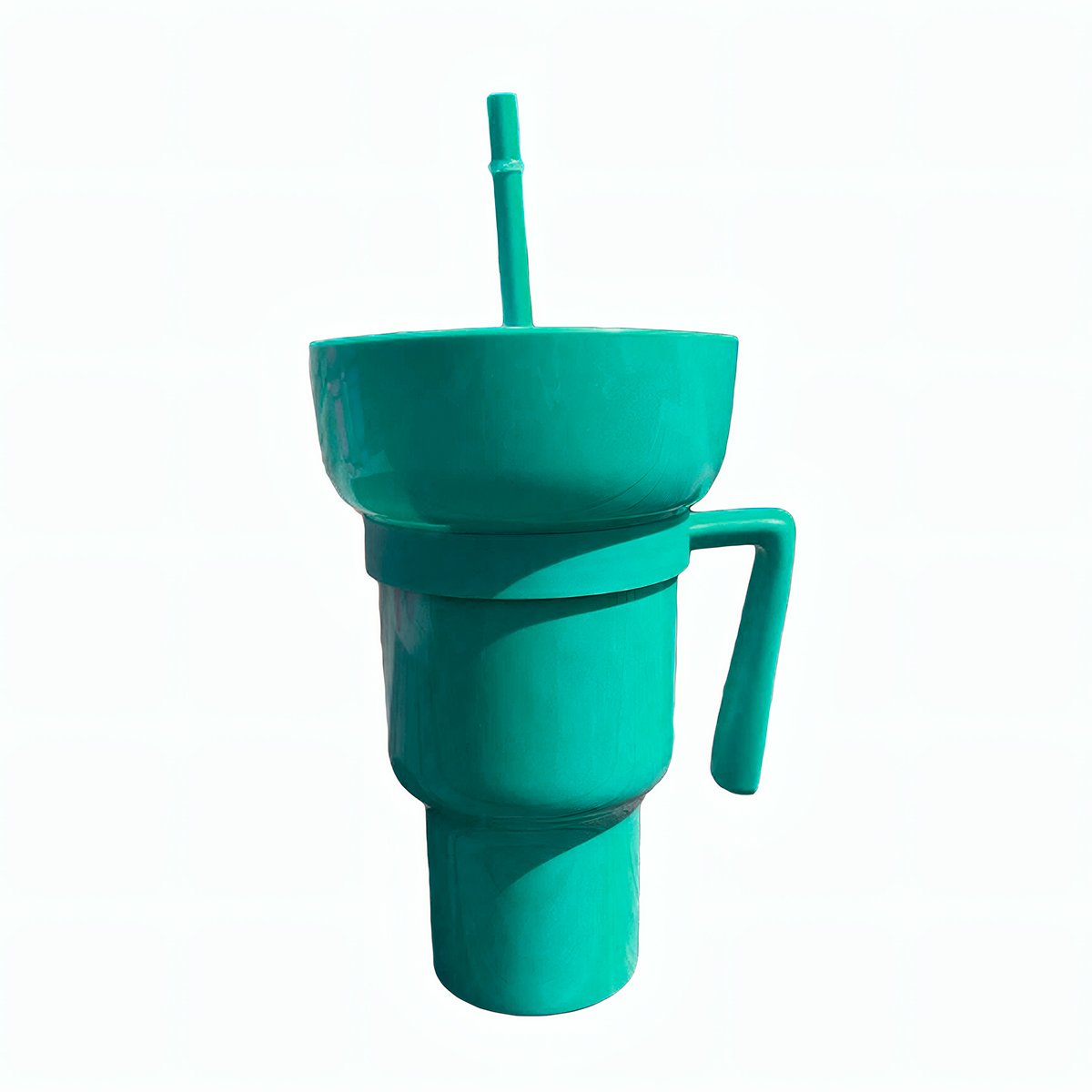 PACK6 RECIPIENTE 2 EN 1 EN COLOR VERDE CON BASE DE ABS PARA USO CONTINUO Y+REGALO STICKER - 2