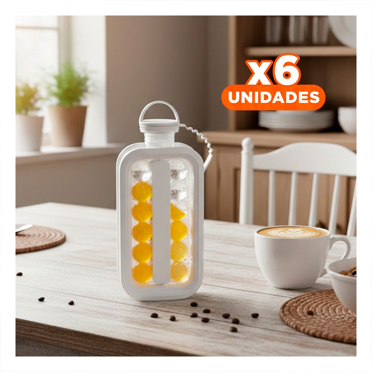PACK6 CONTENEDOR PORTATIL PARA DISFRUTAR BEBIDAS FRIAS EN CASA O EN EXTERIOR - 1
