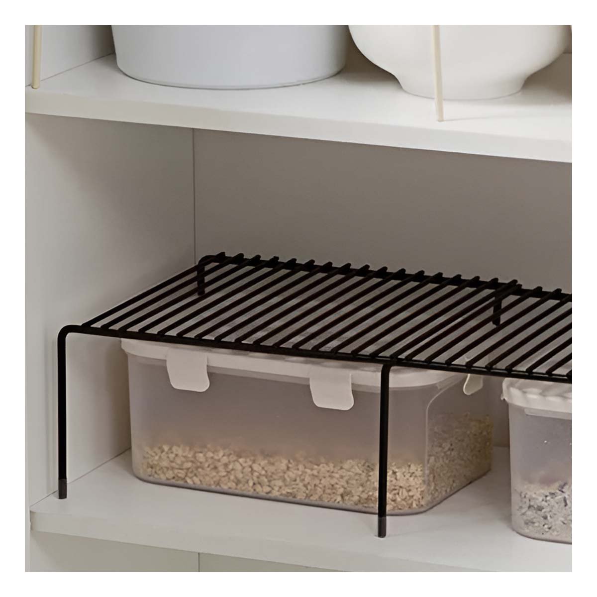 PACK4 ORGANIZADOR PARA ESPACIOS INTERNOS NEGRO FABRICADO EN METAL CON 6 PATAS Y+PAPEL REGALO - 5