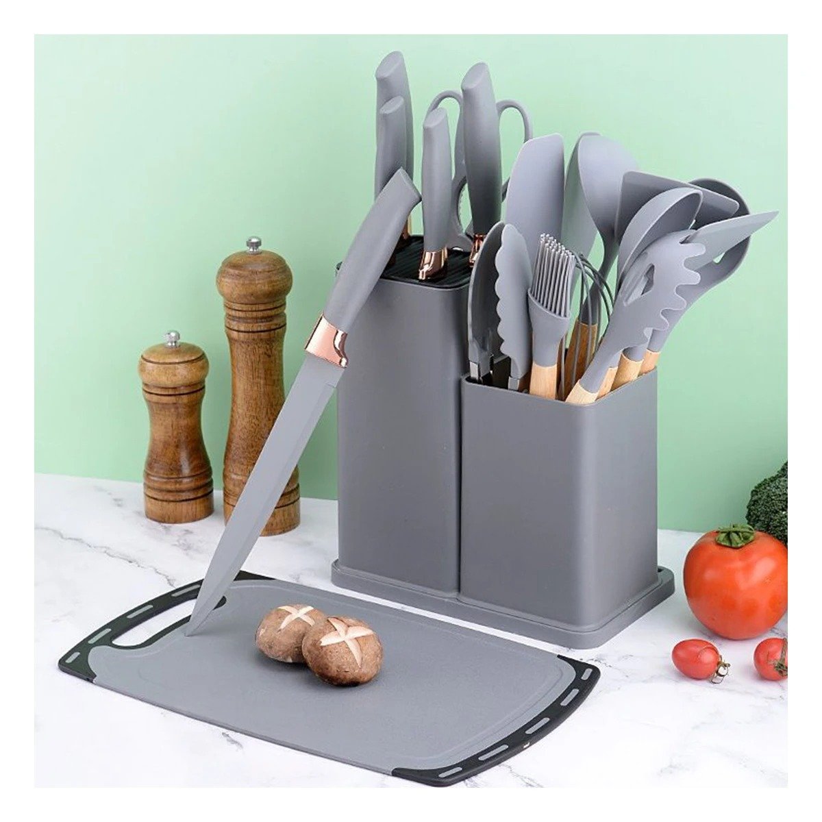 PACK4 UTENSILIOS PLOMO COCINA PROFESIONAL FABRICADOS EN ACERO INOXIDABLE - 5