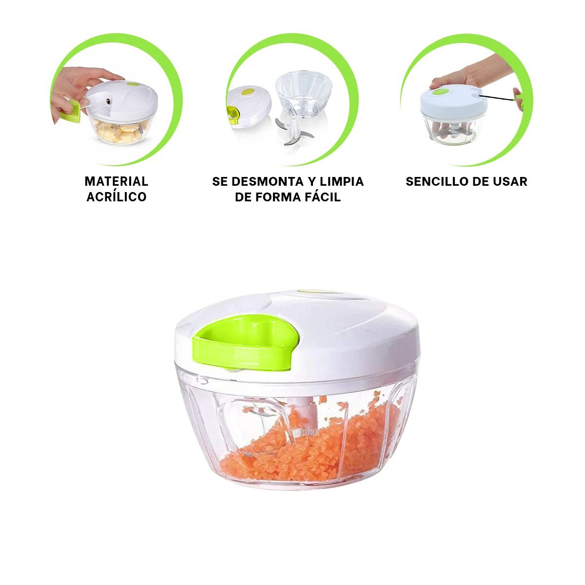 PICATODO CON CUERPO DE ACRILICO DURABLE Y PITA INTEGRADA CON TAPA BLANCA SEGURA Y+PAPEL REGALO - 5