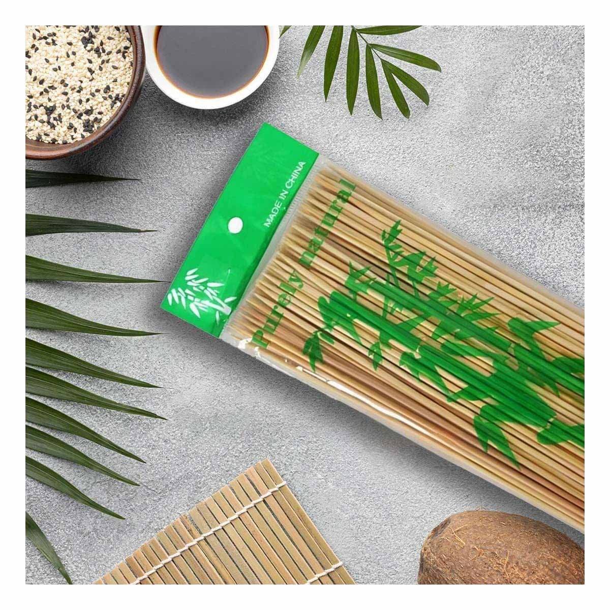 PACK2 PALITOS DE BAMBU COLOR NATURAL PARA COCINA Y REUNIONES 30CM 85UNID - 5
