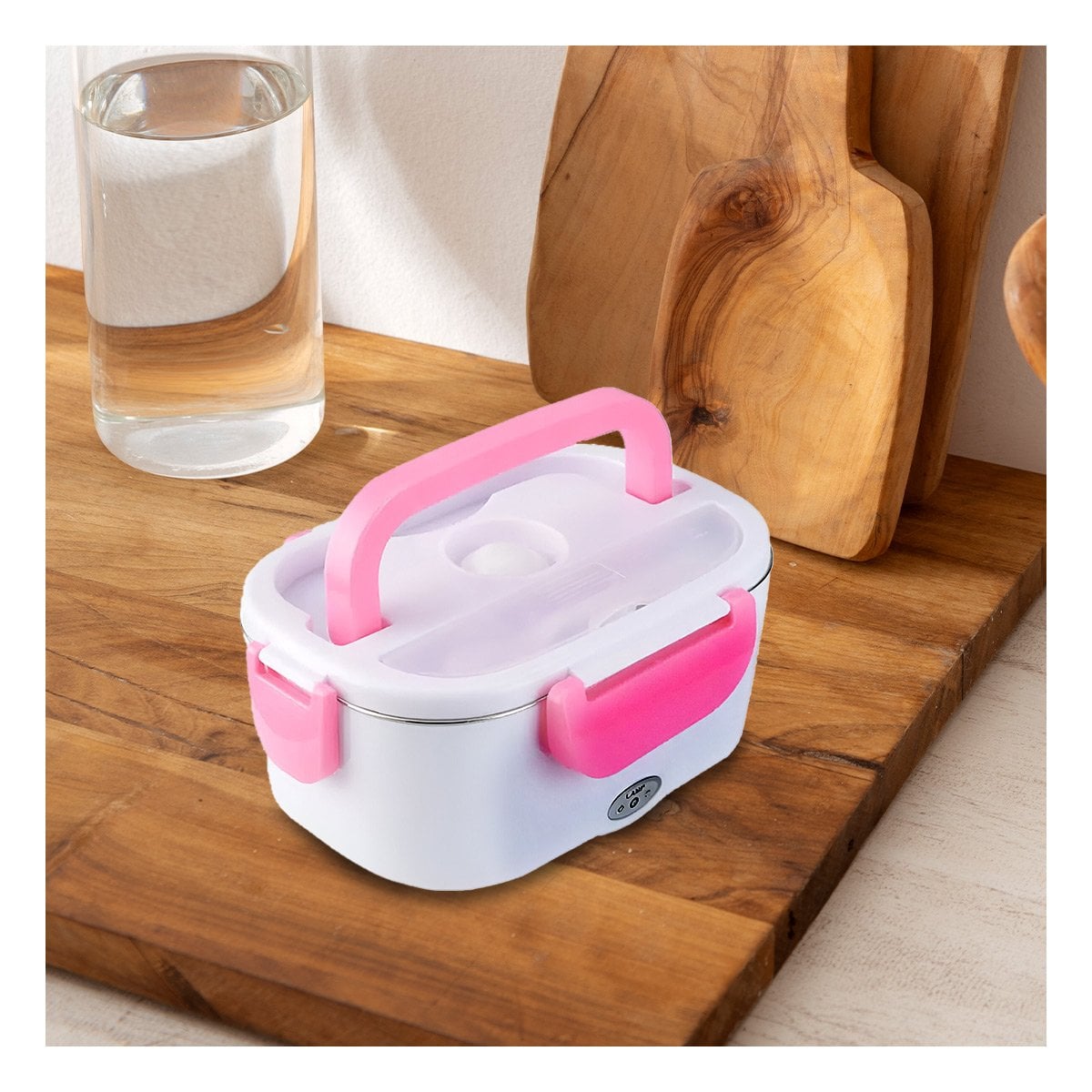 TAPER CALENTADOR ELECTRICO COMPACTO PARA MANTENER COMIDA CALIENTE ROSADO - 5
