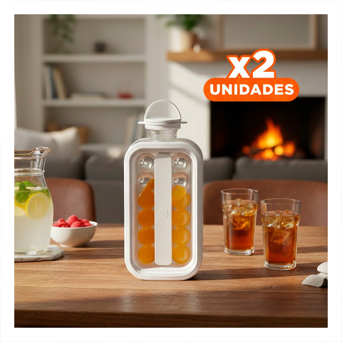 PACK2 ENVASE CREATIVO PARA PREPARAR CUBOS DE HIELO SIN DERRAMES NI COMPLICACIONES - 1