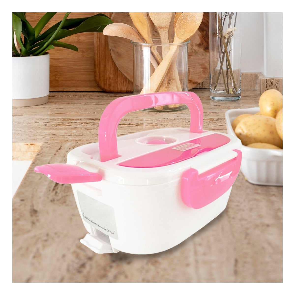 PACK12 ALMACENADOR ELECTRICO PARA MANTENER COMIDA CALIENTE Y SEGURA ROSADO YPAPEL REGALO - 3