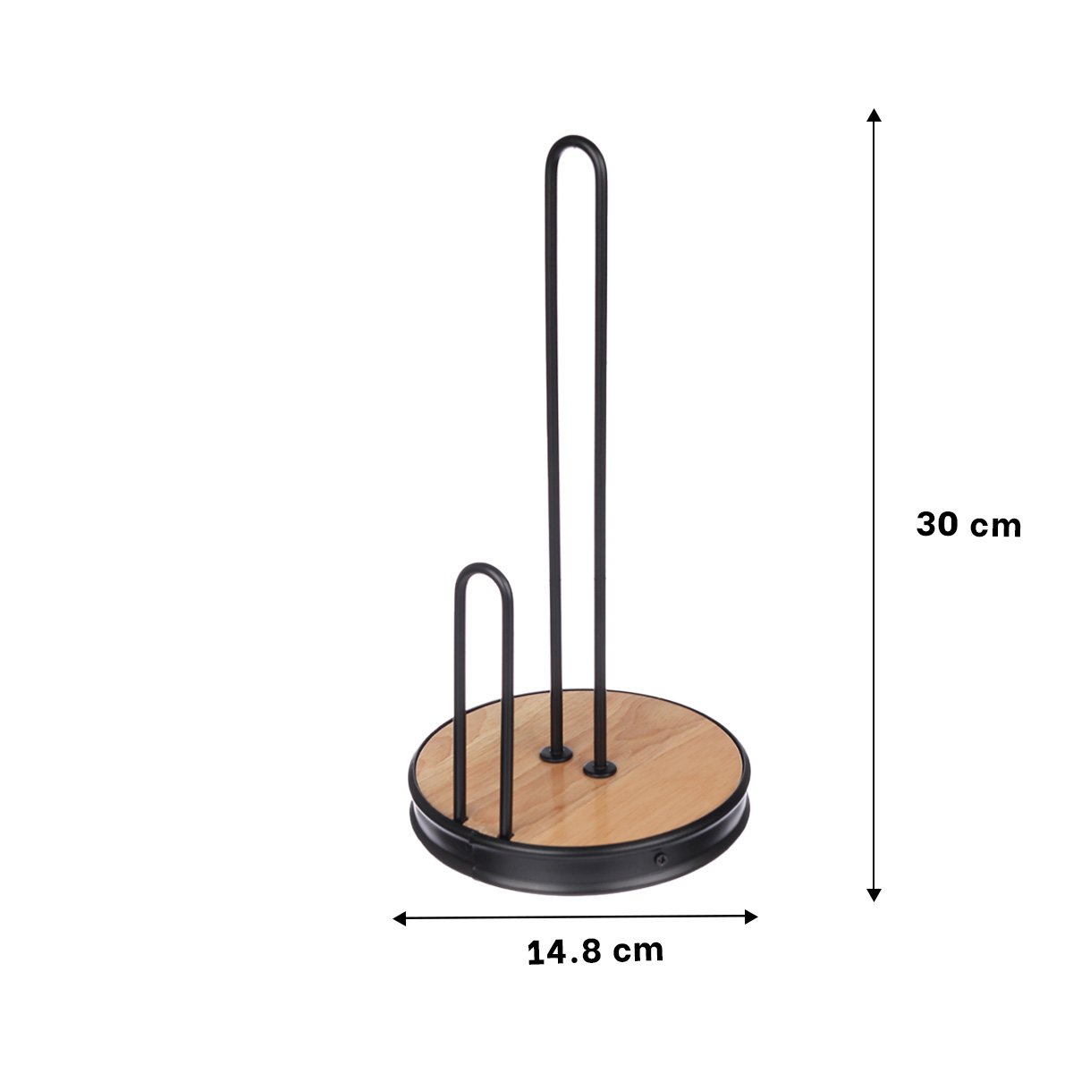 PACK4 SOPORTE MULTIFUNCIONAL VERTICAL NEGRO CON BASE CIRCULAR PARA USO DIARIO YPAPEL REGALO - 4