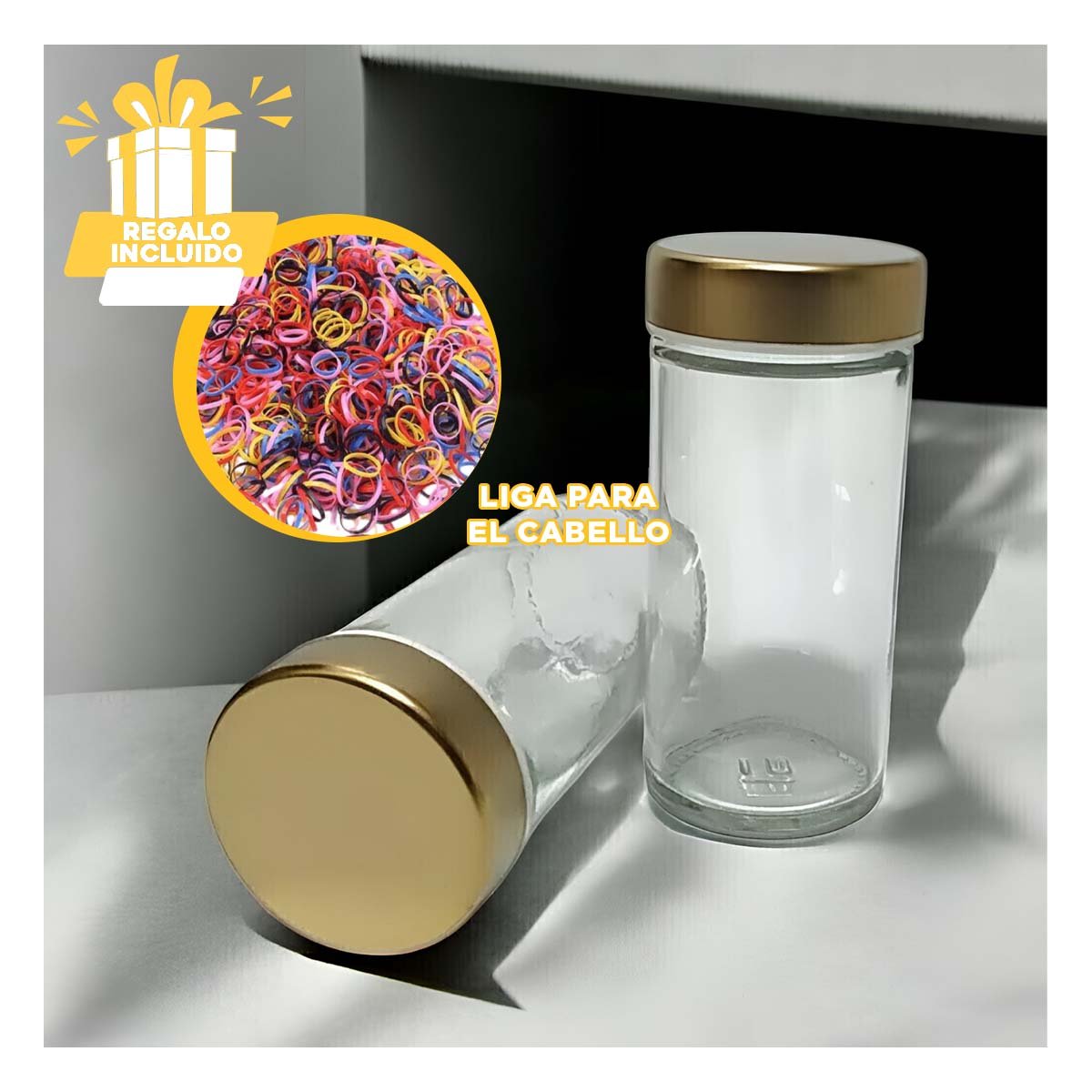 CONDIMENTERO DE COCINA CIRCULAR DE COLOR DORADO CON 12 FRASCOS Y GIRO SUAVE YLIGAS REGALO - 2