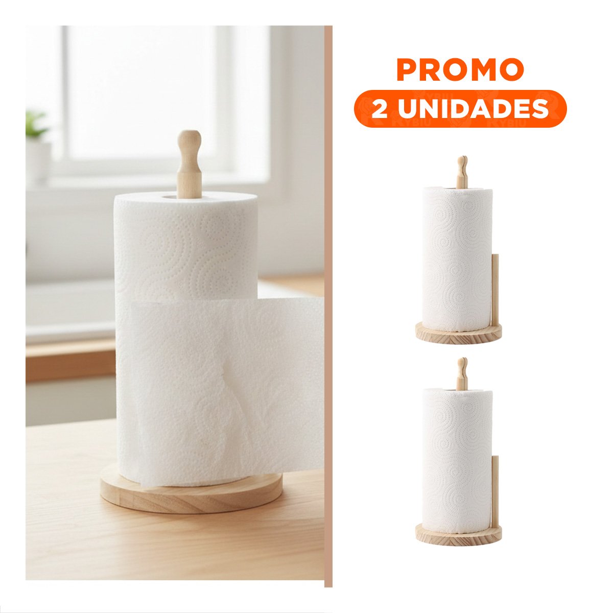 PACK2 SOPORTE MULTIFUNCIONAL VERTICAL CON CABECITA LARGA Y BASE REDONDA YREGALO STICKER - 1
