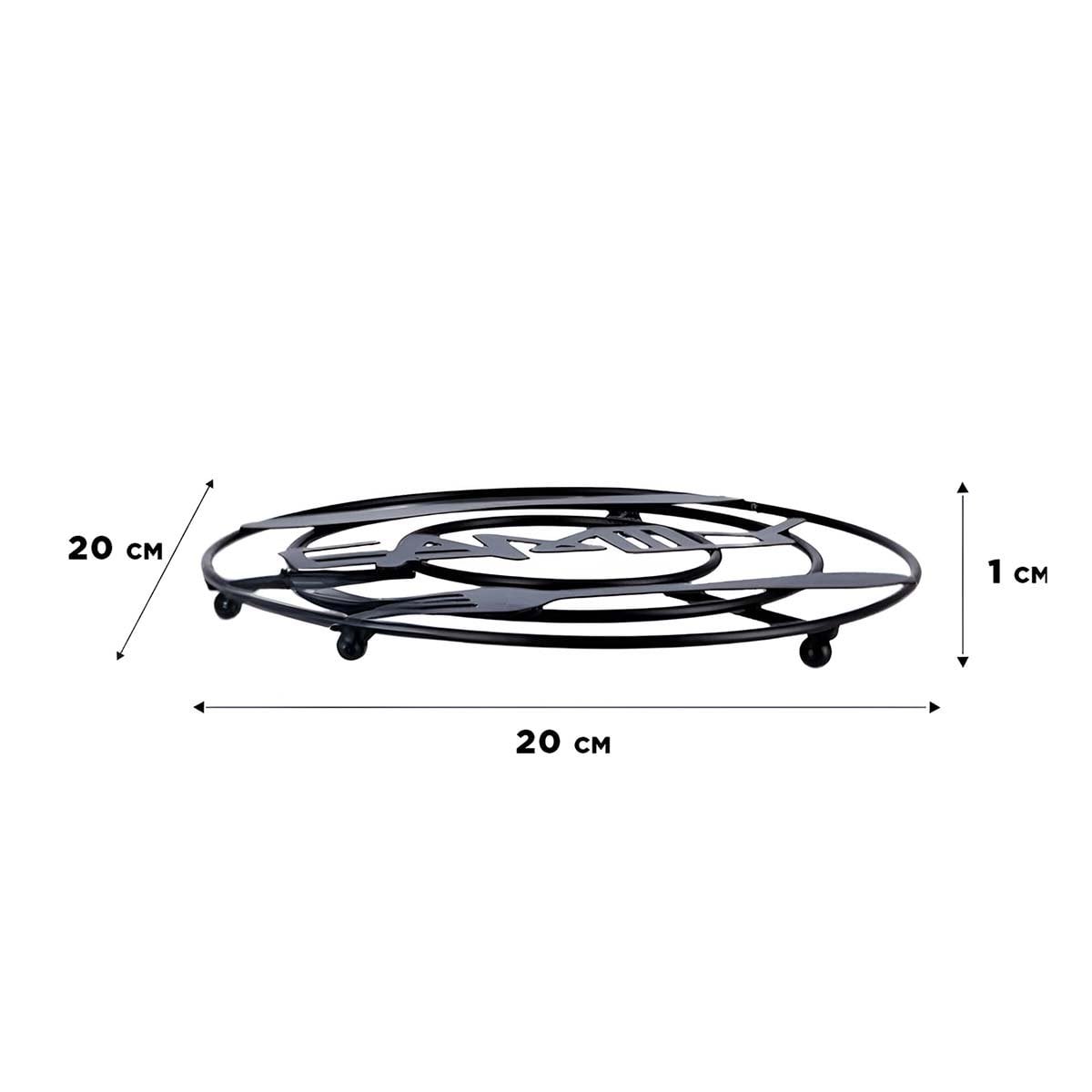 PACK6 SOPORTE OLLAS QUE INTEGRA METAL NEGRO EN SUPERFICIE DE TRABAJO Y+PAPEL REGALO - 4