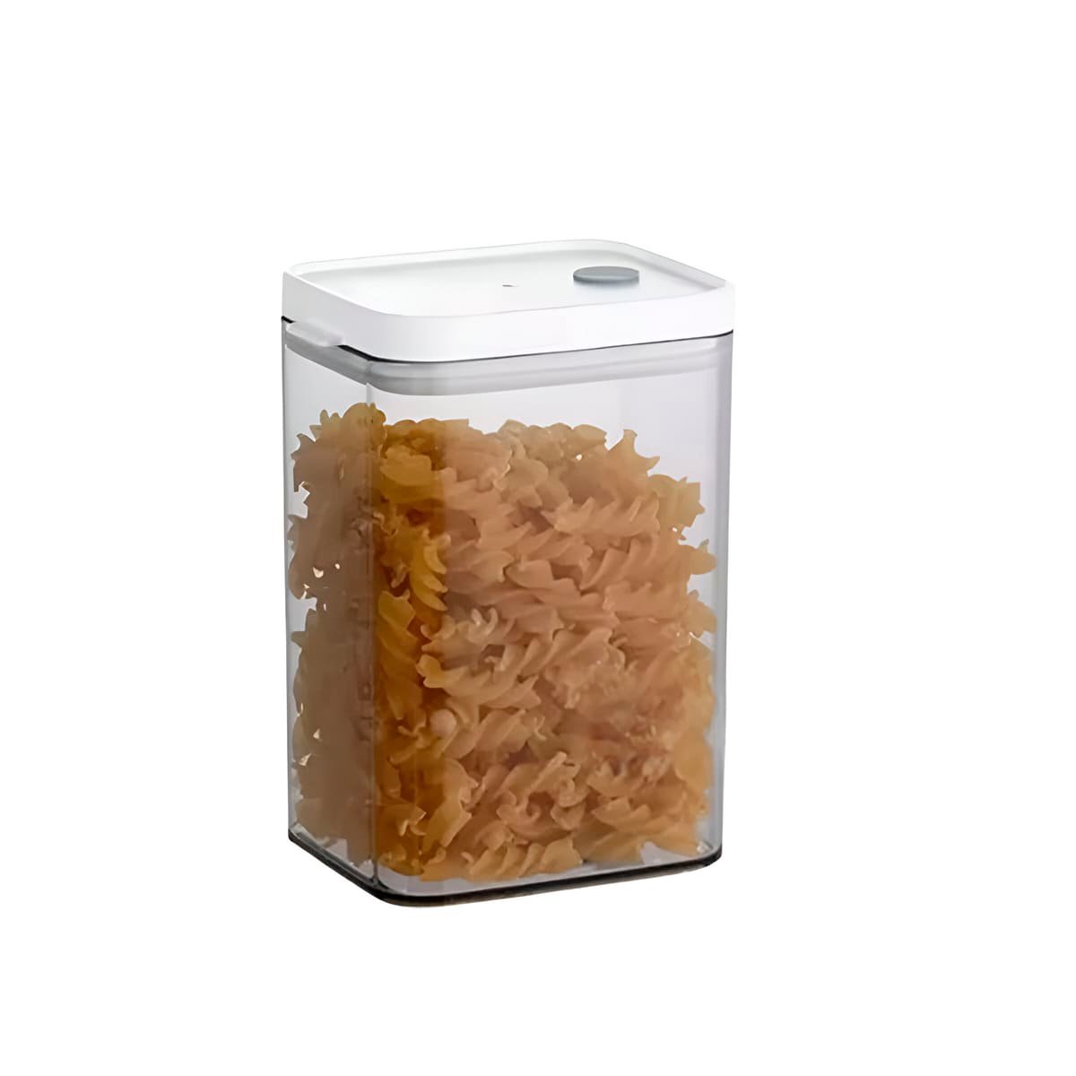 PACK2 TARRO ACRILICO ORGANIZADOR DESPENSA TAPA BLANCA PUNTO PLOMO 1100ML Y+REGALO STICKER - 2