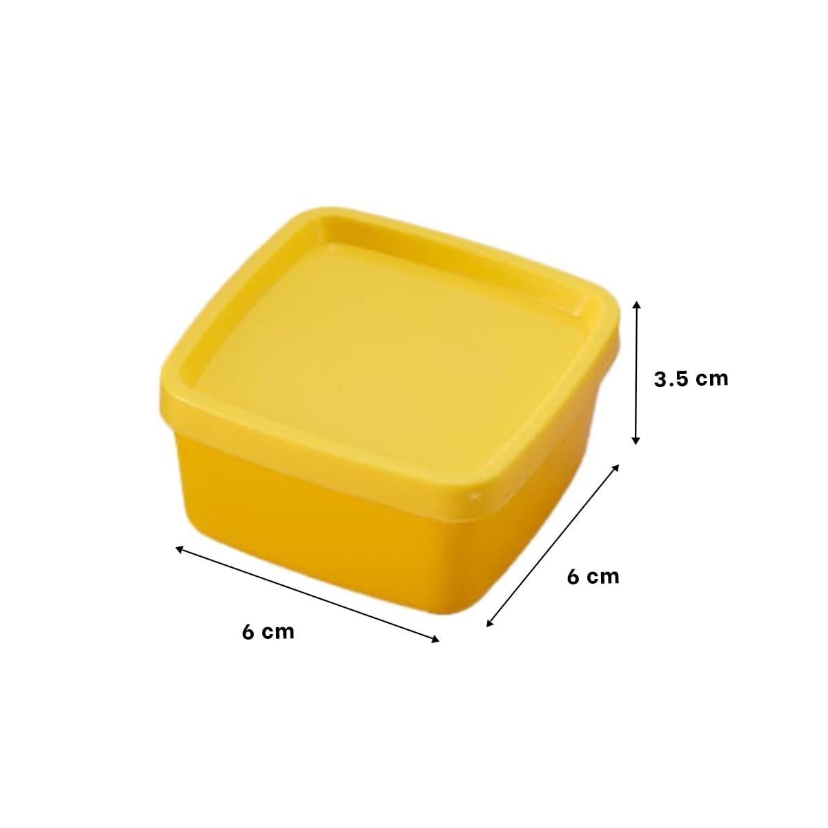 MINI TAPERS 6 PIEZAS CON TAPAS MULTICOLOR 6X3,5CM PARA GUARDAR SNACKS Y FRUTAS Y+POST IT - 4