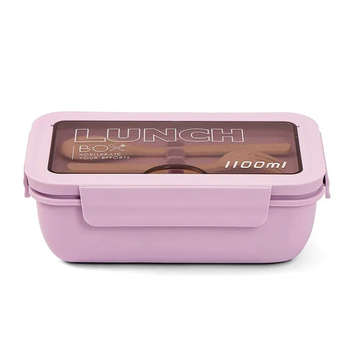 PACK4 LONCHERA PARA OFICINA MORADO CON 1100ML Y SEPARACION INTERNA EN DOS Y+PAPEL REGALO - 3