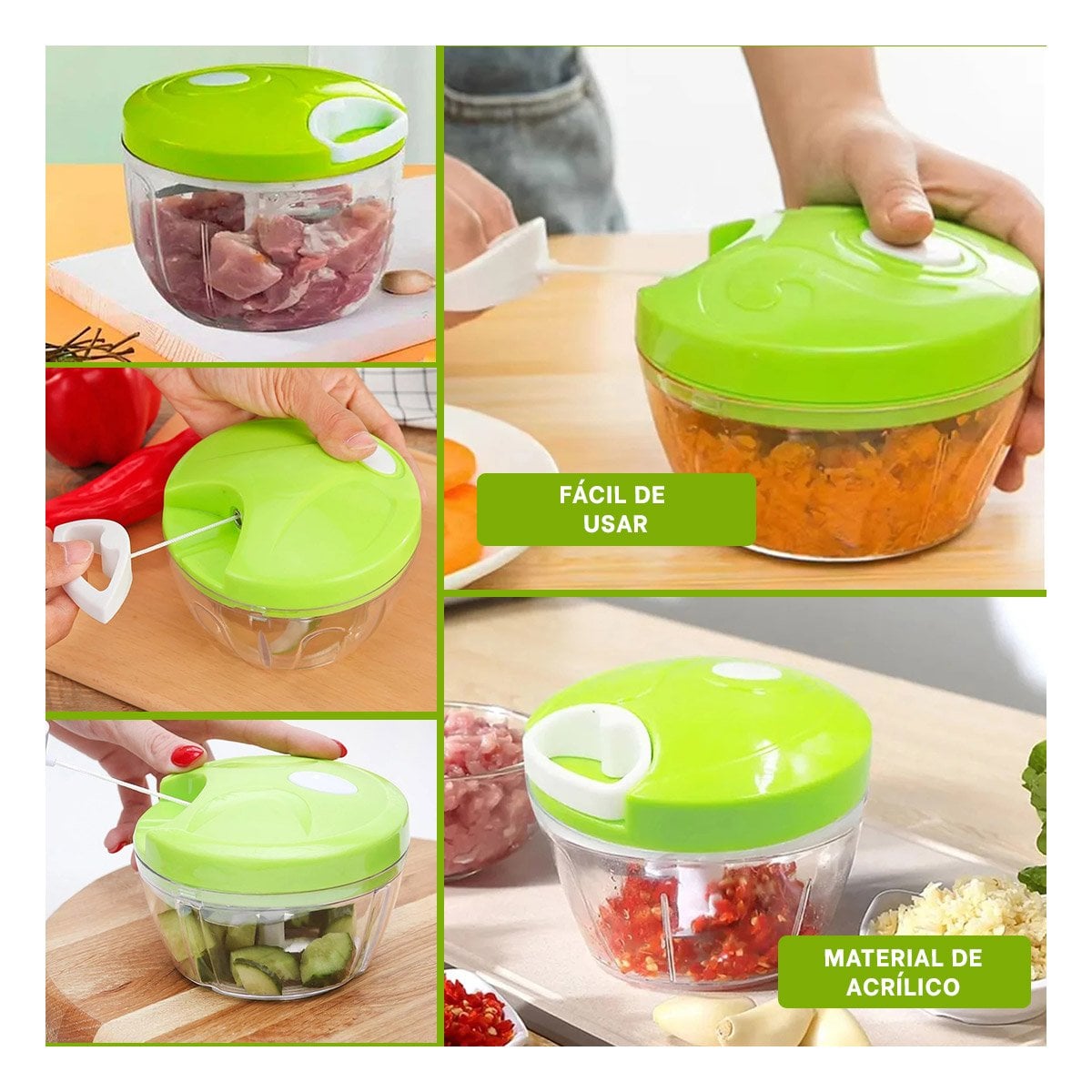 PICATODO MULTIFUNCIONAL EN ACRILICO RESISTENTE CON PITA DE ACCION SUAVE Y TAPA VERDE Y+POST IT - 2