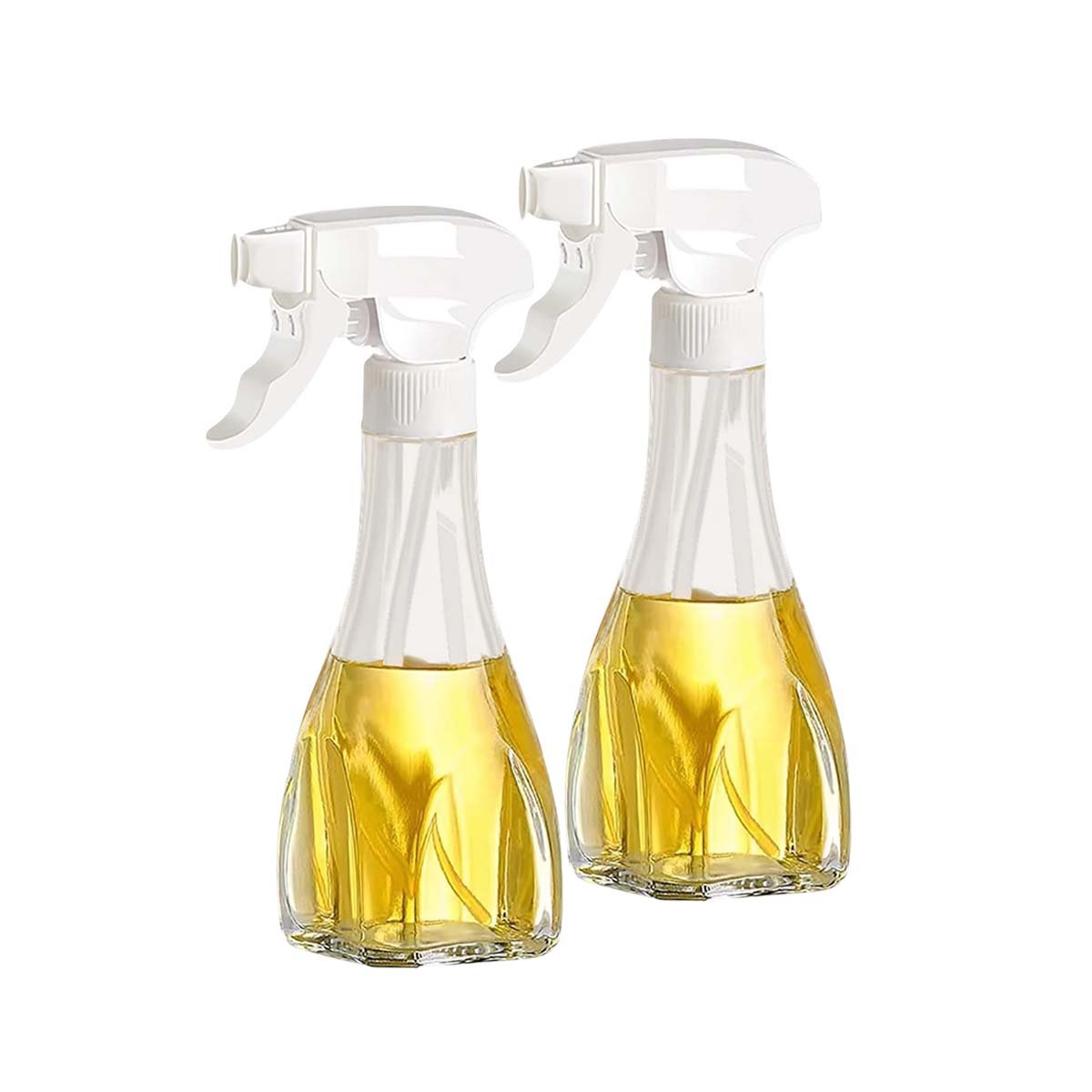 PACK2 BOTELLA PARA ACEITE SPRAY 240ML BLANCO COMODA Y PRACTICA PARA COCINAR YREGALO STICKER - 2