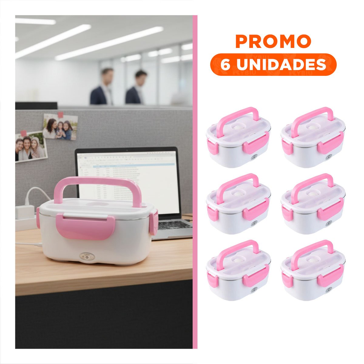 PACK6 UNIDAD CON SISTEMA DE SEGURIDAD INTEGRADO Y RAPIDO ROSADO YREGALO STICKER - 1