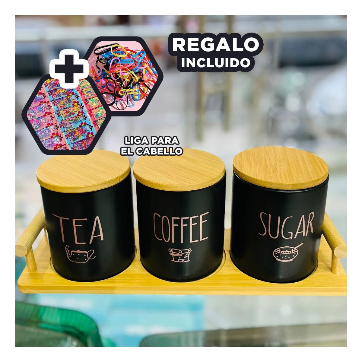 TABLA DE CONTENEDORES CON TAPA QUE FACILITA ORDENAR CONDIMENTOS YLIGAS REGALO - 2