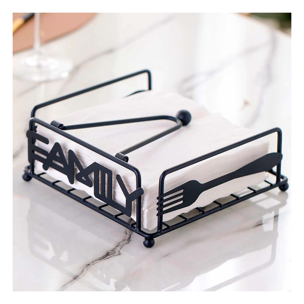 PACK4 ORGANIZADOR EN TONO NEGRO CON BASE RESISTENTE EN ACERO INOXIDABLE Y+REGALO STICKER - 5