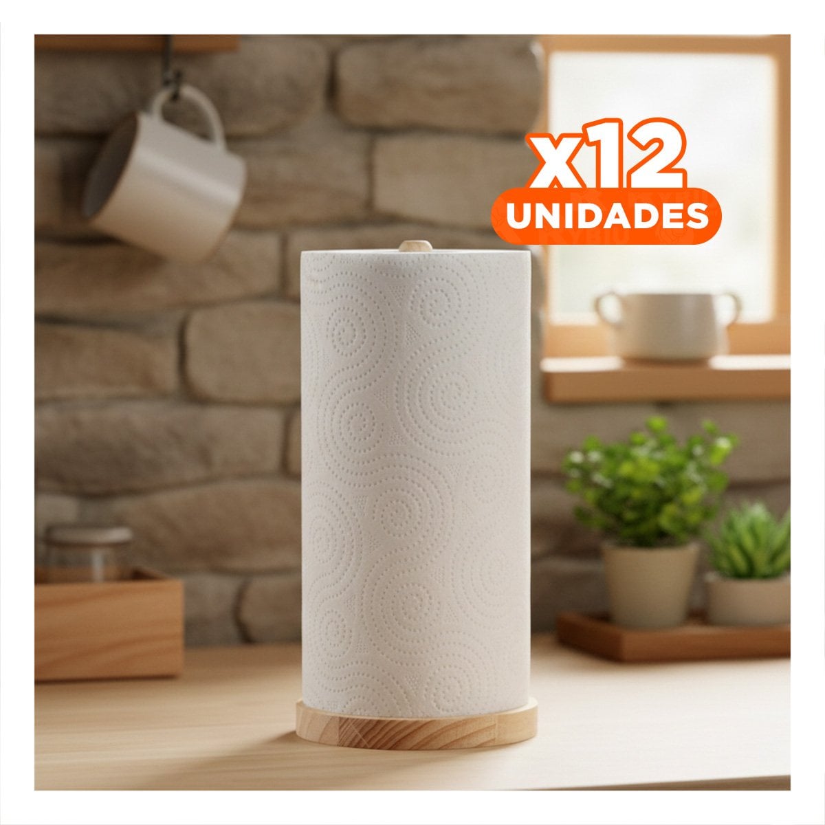 PACK12 COLGADOR PRACTICO VERTICAL CON UN PALO Y BASE ESTABLE PARA COCINA YREGALO STICKER - 1