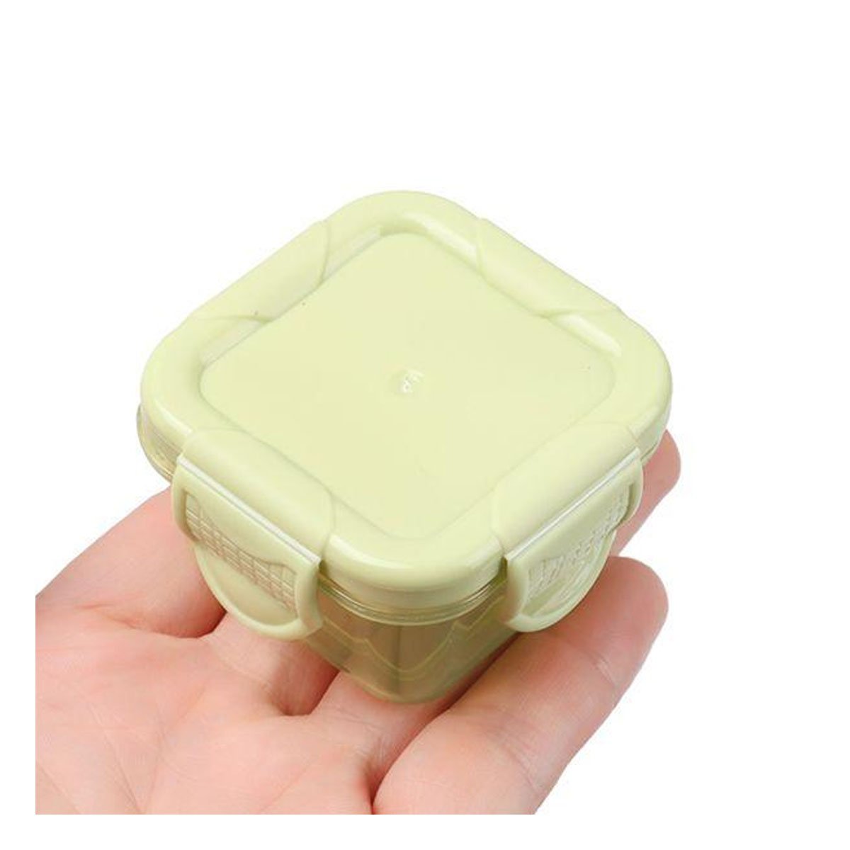 PACK6 CAJAS MINI CON SEGURO 4 PIEZAS MULTICOLOR 6,2X4CM PARA TRANSPORTE COMIDA Y+REGALO STICKER - 2