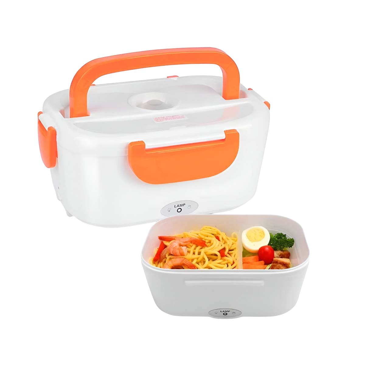 TAPER MULTIUSO PARA DISFRUTAR COMIDAS RECIEN CALENTADAS EN CASA NARANJA YREGALO STICKER - 1