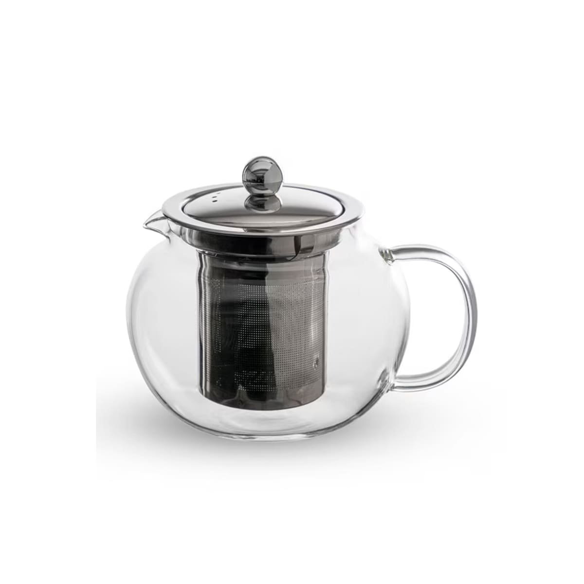 PACK4 JARRA TRANSPARENTE CIRCULAR 800ML PARA MESA EN BOROSILICATO Y ACERO YPAPEL REGALO - 3