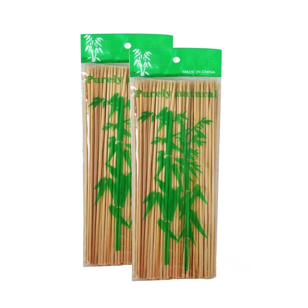BASTONES RESISTENTES DE BAMBU NATURAL 30CM PARA USO DIARIO EN HOGAR 85UNID Y+REGALO STICKER - 1