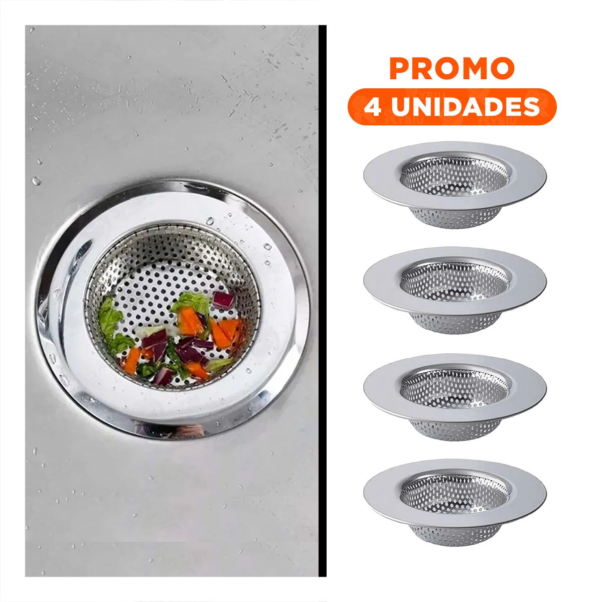 PACK4 FILTRO PARA CONDUCTO 11,2CM CON USO FILTRADOR Y ACABADO PLATEADO DE ACERO INOXIDABLE - 1