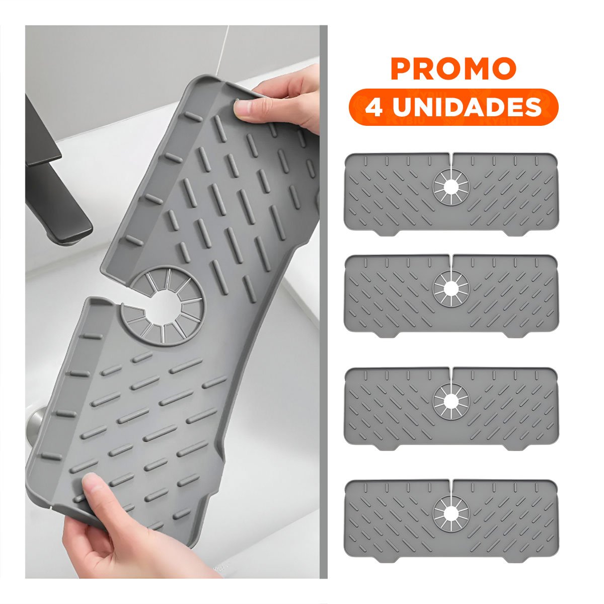 PACK4 BASE DE SILICONA PARA MANTENER ORDEN EN LA ZONA DE LAVADO - 1