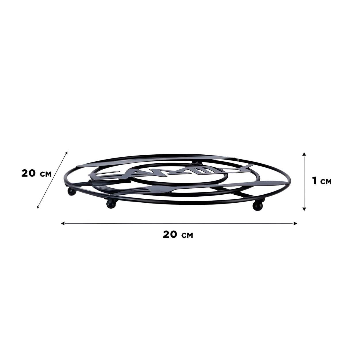 PACK4 BASE OLLAS METAL NEGRO APLICADA A COCINA DE LINEA CONTEMPORANEA Y+REGALO STICKER - 4