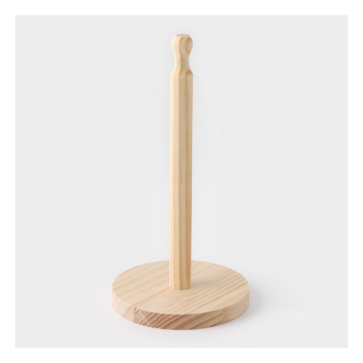 PACK12 COLGADOR VERTICAL DE PAPEL TOALLA CON BASE CIRCULAR MADERA YPAPEL REGALO - 3