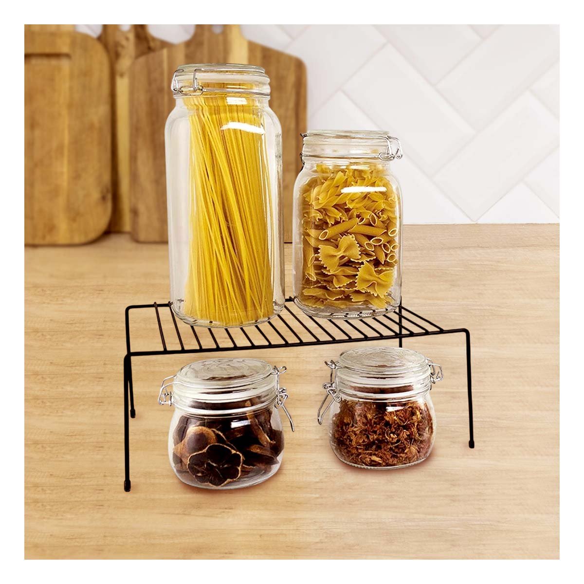 PACK12 SEPARADOR MODULAR NEGRO CON 4 PATAS DE METAL Y SISTEMA AJUSTABLE Y+PAPEL REGALO - 3