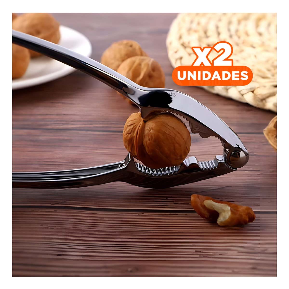 PACK2 HERRAMIENTA REFORZADA PLATEADO PARA ROMPENUECES EN COCINA Y+PAPEL REGALO - 1